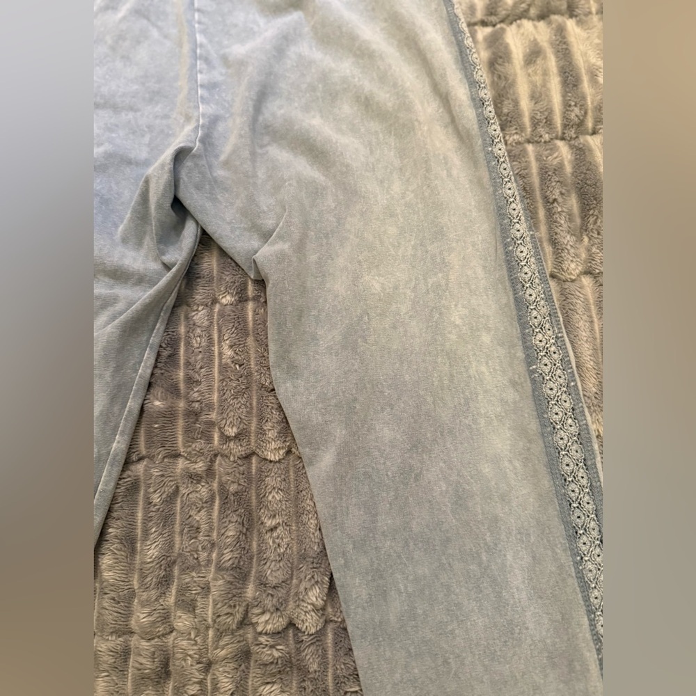 Aerie Mineral wash with lace side High rise leggings light bluish gray - Picture 7 of 11